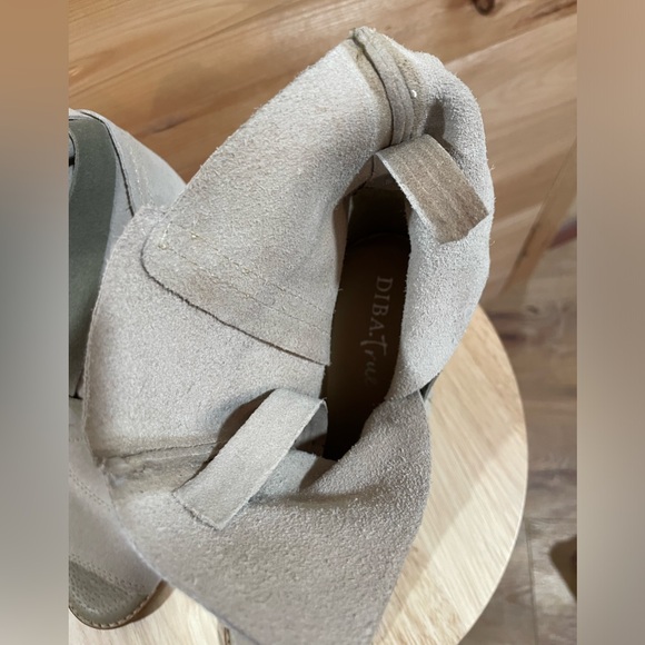 Diba True Open-Toe Bootie in Grey Suede Size 8 - Picture 8 of 16